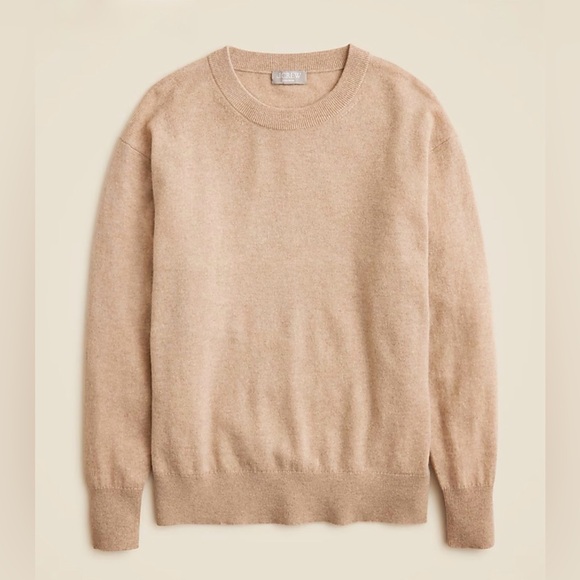 J. Crew Sweaters - J. Crew Cashmere relaxed crewneck sweater Heather Stone